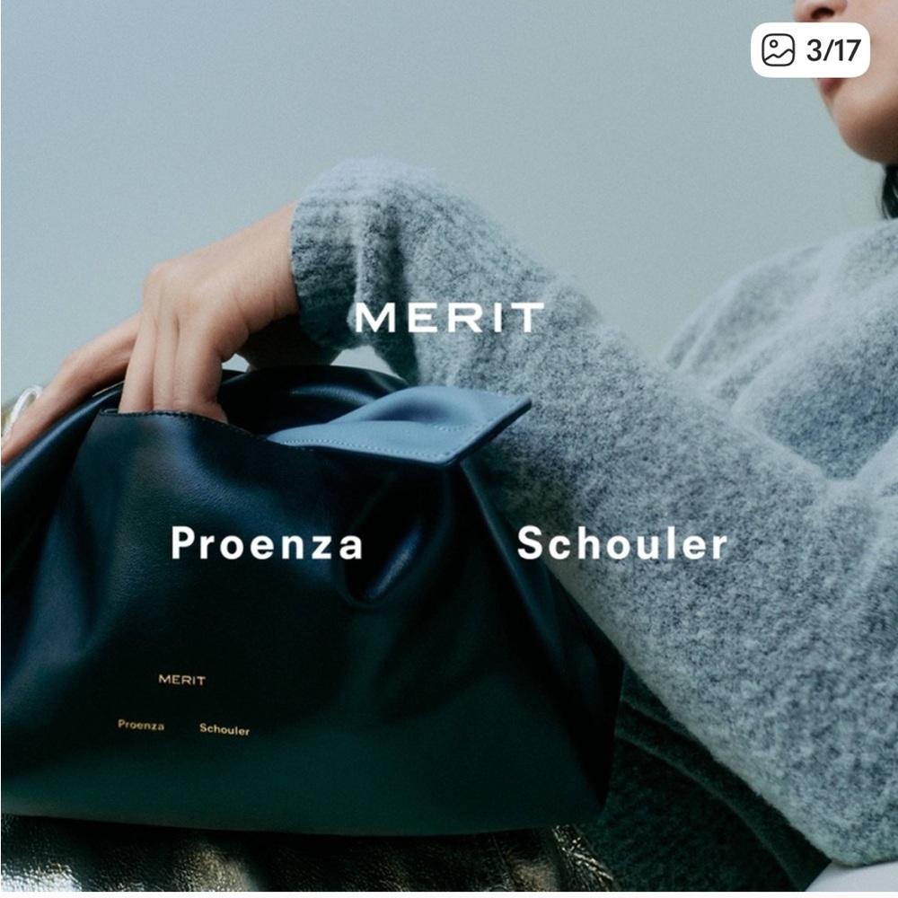Proenza Schouler Black and Light Blue Clutch - Picture 8 of 13